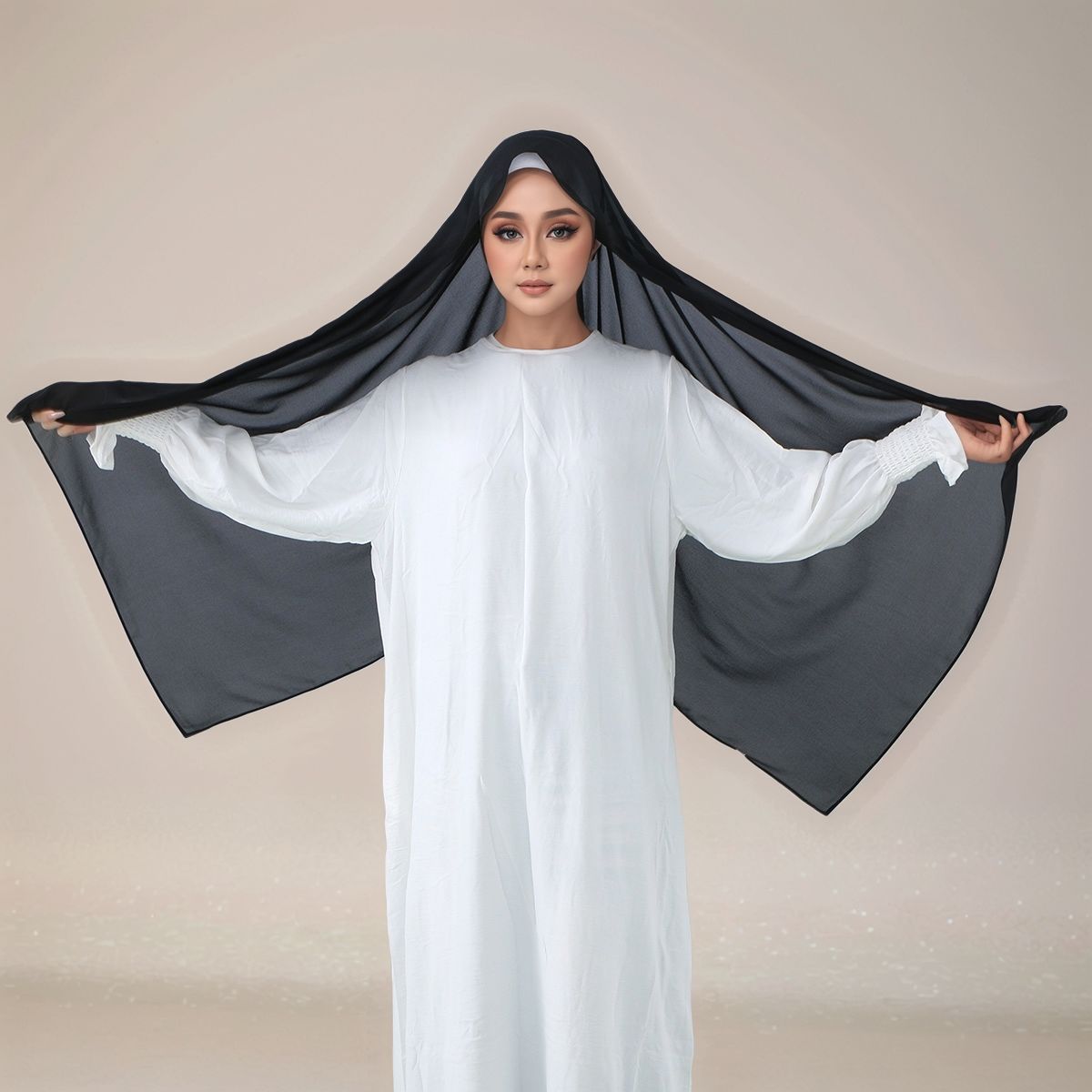 Nouvelle élasticité Modal Jersey Hijab instantané avec sangles femme musulmane Hijab doux solide chapeaux Turban Islam malaisie foulard