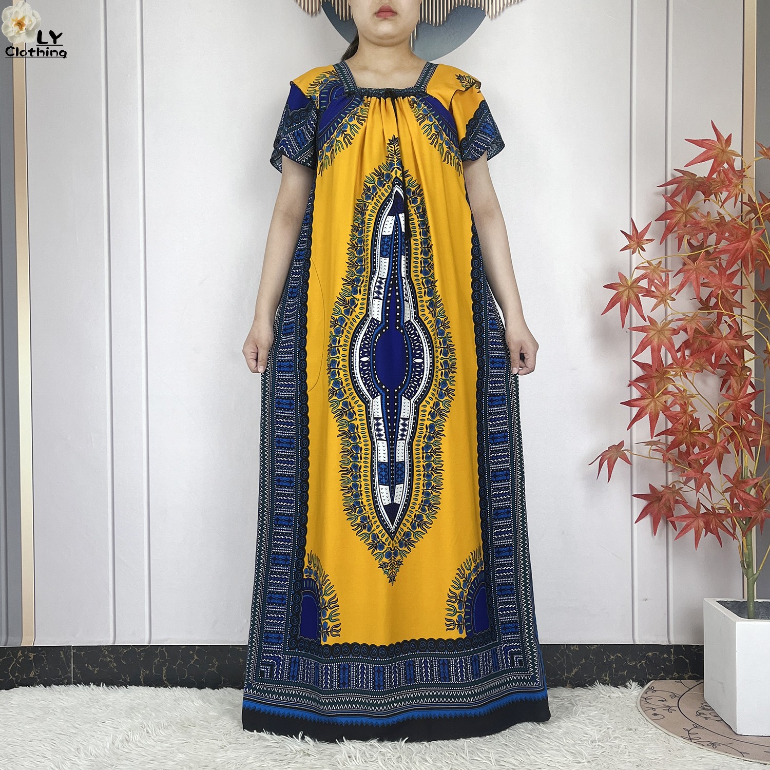 Abaya africain à manches courtes pour femmes, nouveau Style, mode d'été, Robe en coton, col bateau, Caftan ample, dubaï, Islam, Robe élégante