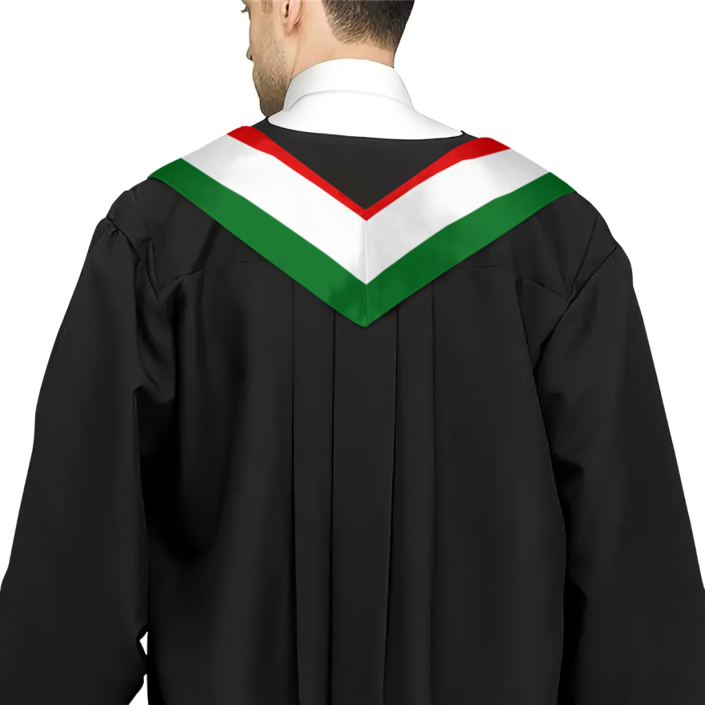 Plus de conception châle de remise des diplômes drapeau du Somaliland et drapeau des États-Unis étole ceinture étude d'honneur à bord des étudiants internationaux