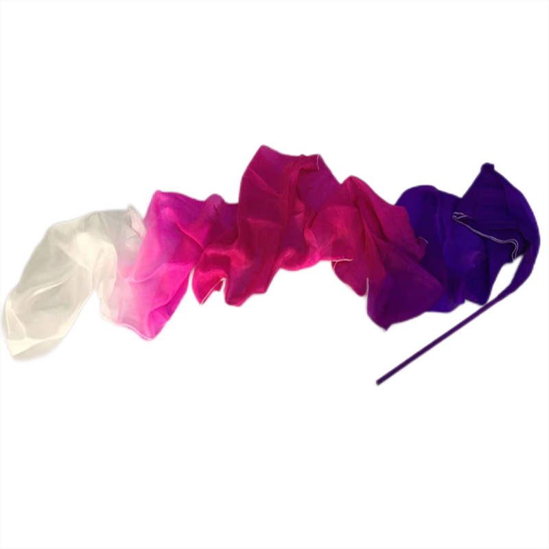 InjStreamer coloré avec accessoires de danse du ventre, léger, fait à la main, véritable costume féerique Dunhuang, fluide, extra long, 4m