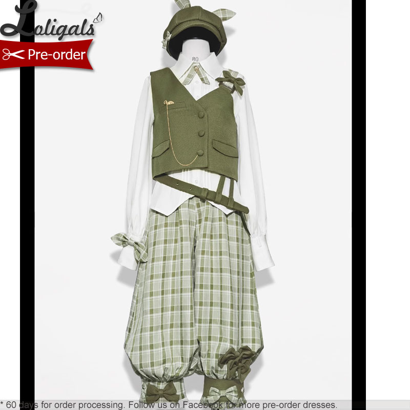 Tenue Ouji couleur Mucha, gilet cool/chemise à manches longues/pantalon sarouel ample court de Princess Chronicles