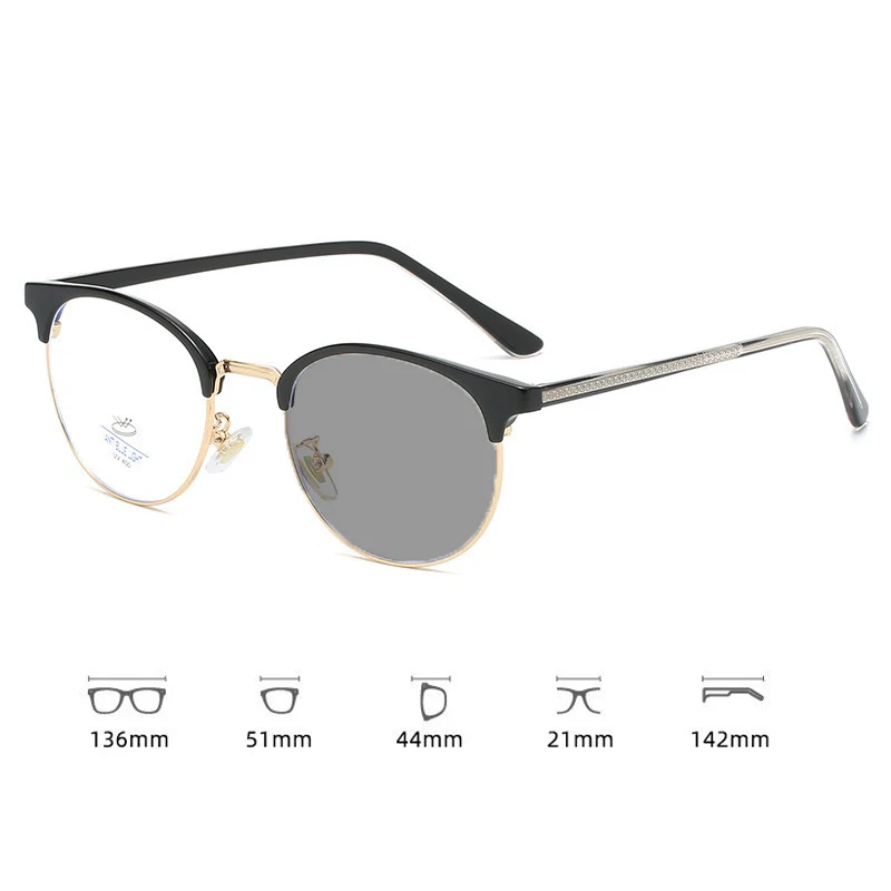 Lunettes de lecture rondes vintage pour hommes et femmes, lunettes de soleil hypermétropie, presbytie finie, lunettes plus, document proxy, extérieur