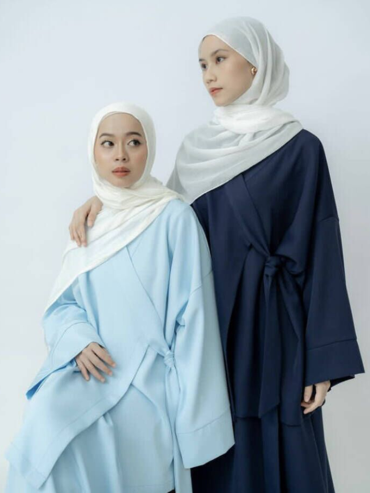 Ensemble Deux Pièces pour Femme Musulmane, Kaftan Islamique, Jupe en Y à Lacets, Maroc, Abaya, Turquie, Ramadan, Tenues Modestes