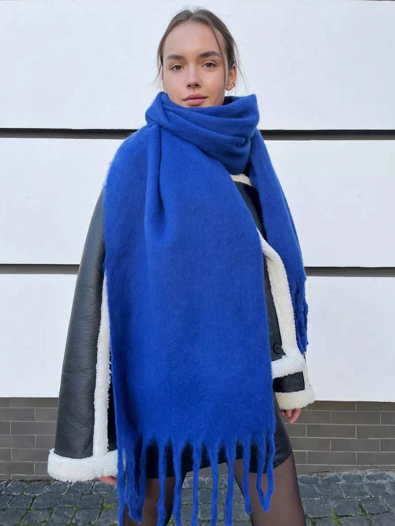 Écharpe d'hiver femmes de luxe automne hiver écharpe en cachemire épaissi chaud châle classique glands moelleux écharpe couleur unie doux châle