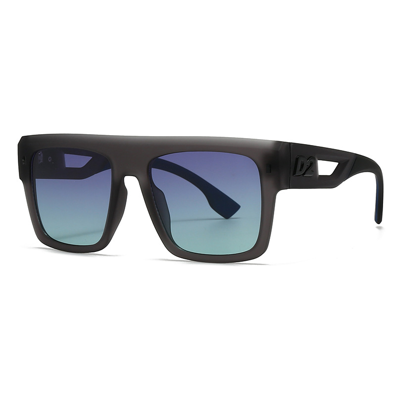 Nouvelles lunettes de soleil de créateur de mode pour hommes et femmes avec des lignes simples et minimalistes et une grande monture