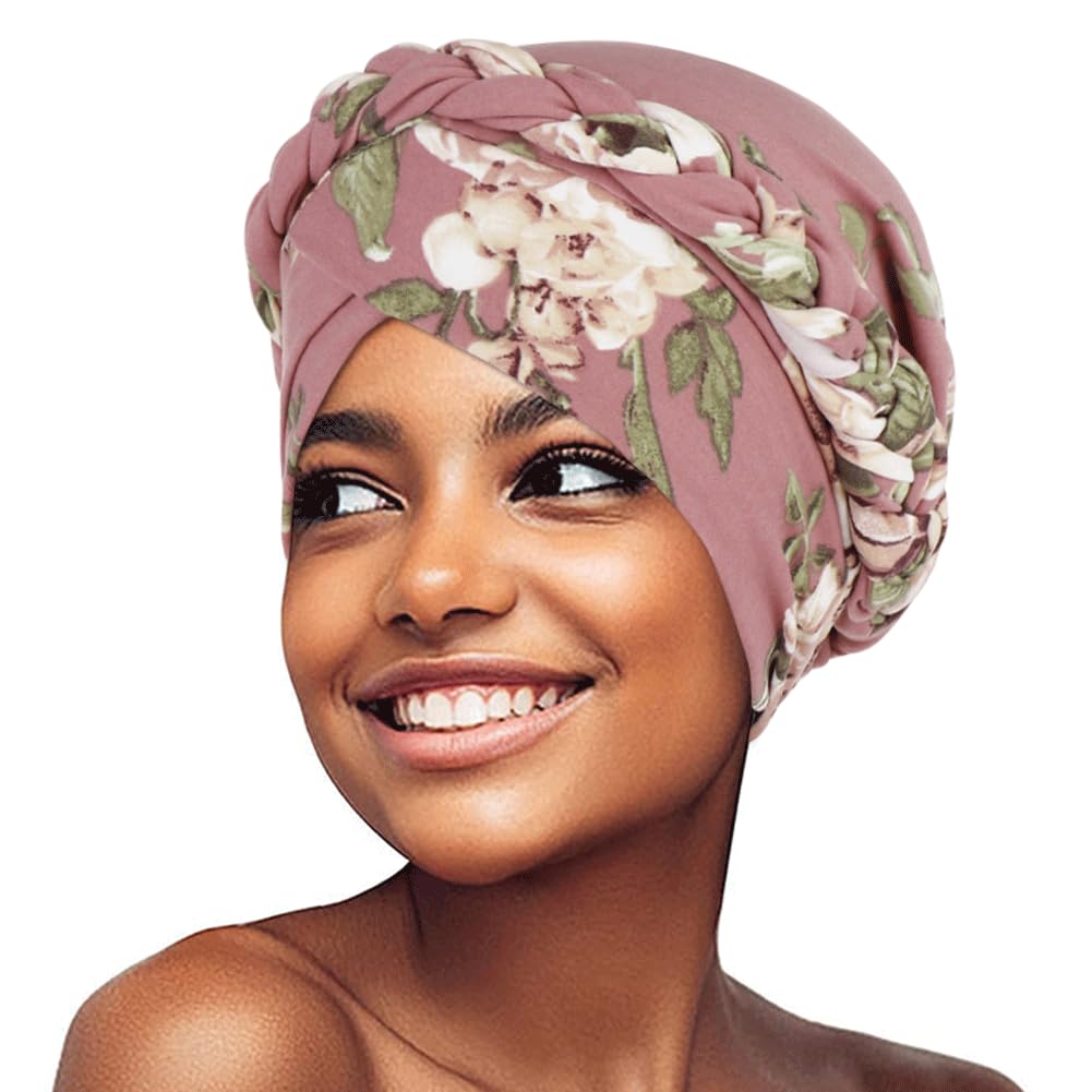Femmes africaines Turban casquettes imprimer torsion tresse bandeau pré-attaché chimio Cancer Bandana foulard couverture de cheveux chapeaux d'enveloppement