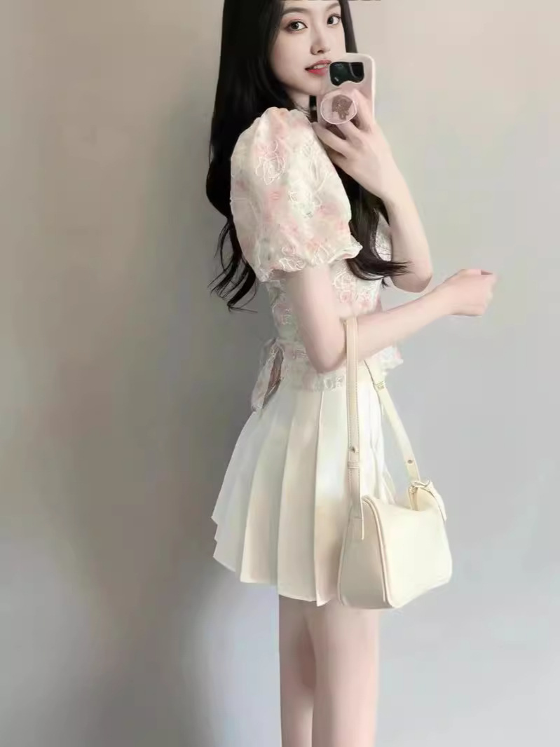 Jupe plissée pour femme, taille haute, coupe trapèze, mini-jupe, jupe d'uniforme scolaire JK, jupe skater, jupe de tennis, blanche, grande taille