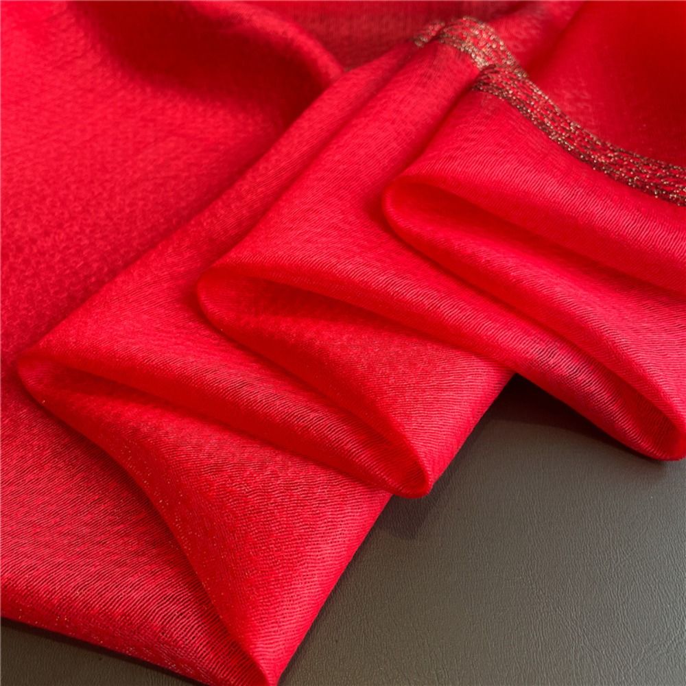 Nouveau grand foulard de luxe en soie Organza élégant couleur unie longues foulards 180*70 cm châles solides pour les femmes Hijab