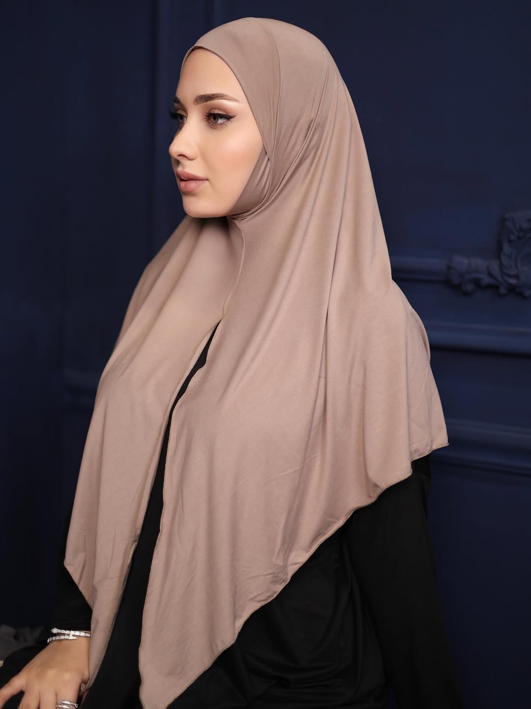 Hijab instantané à boucle pour femmes musulmanes, foulard triangulaire extensible en jersey de coton premium, voile islamique, enveloppes, voiles, bandeaux