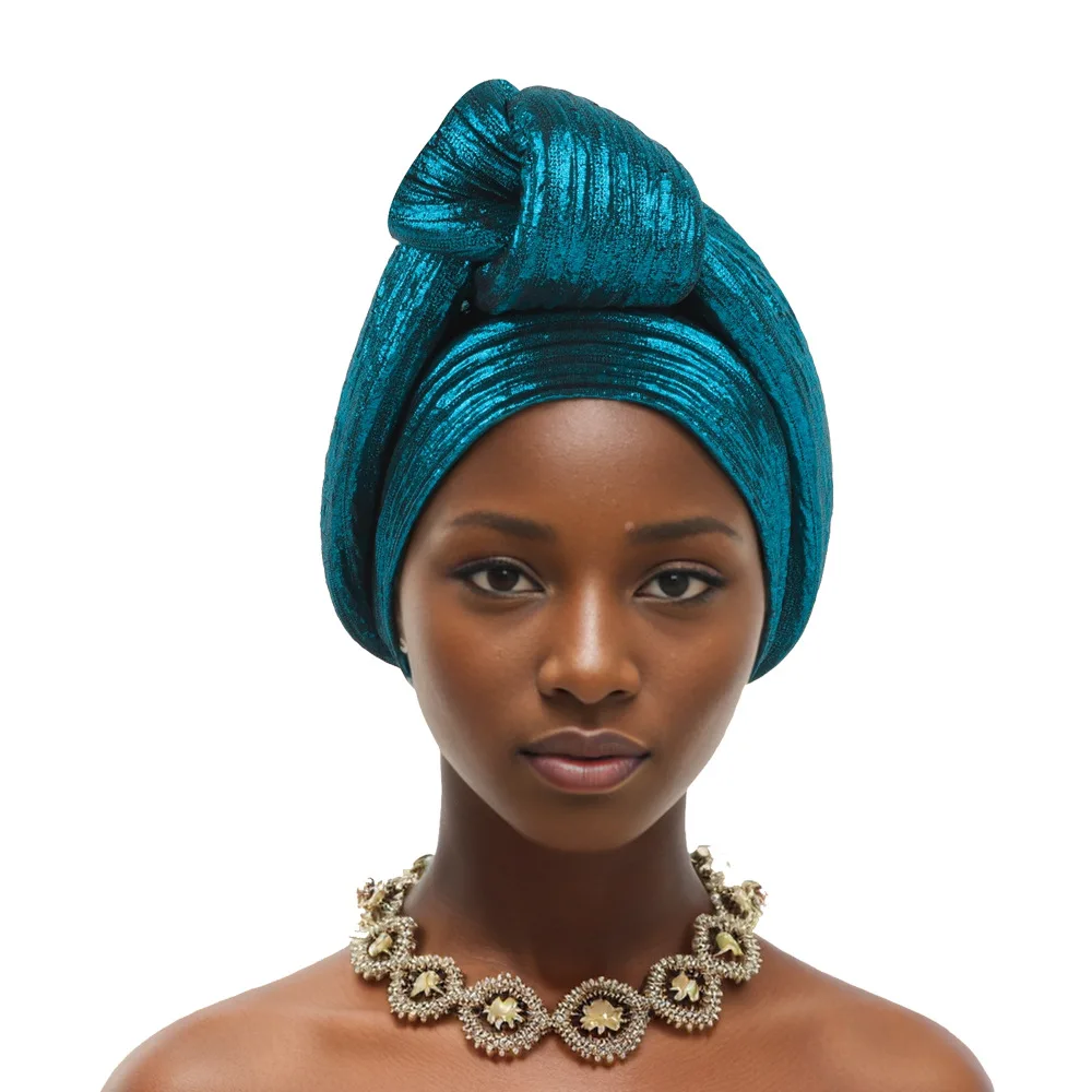 Cravate de sauna de document solide pour les femmes, couvre-chef africain, tenues élégantes, chapeaux africains, été, automne