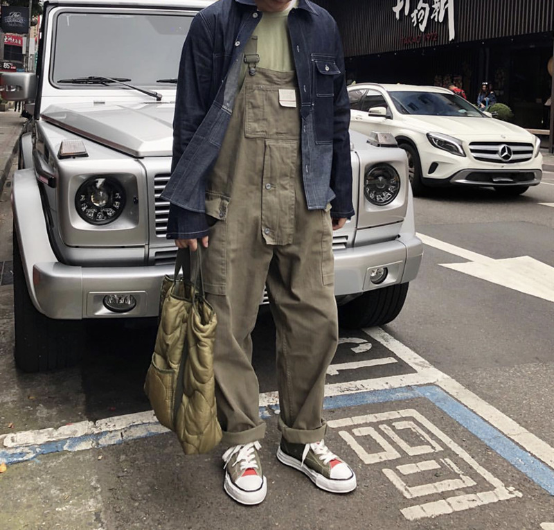 Vêtements pour hommes 2026 – Pantalon cargo américain décontracté, salopette une pièce, pantalon de travail ample de marque tendance pour hommes