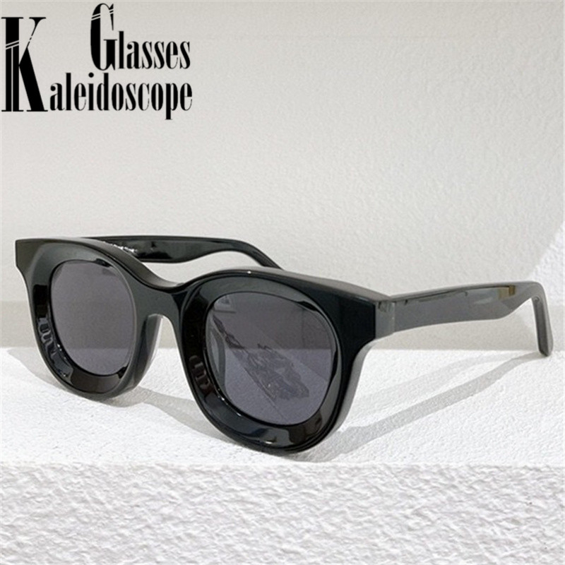 Lunettes de soleil rondes concaves pour femmes marque de mode concepteur petites lunettes de soleil hommes Vintage Hip Hop jaune bleu lunettes dame UV 400