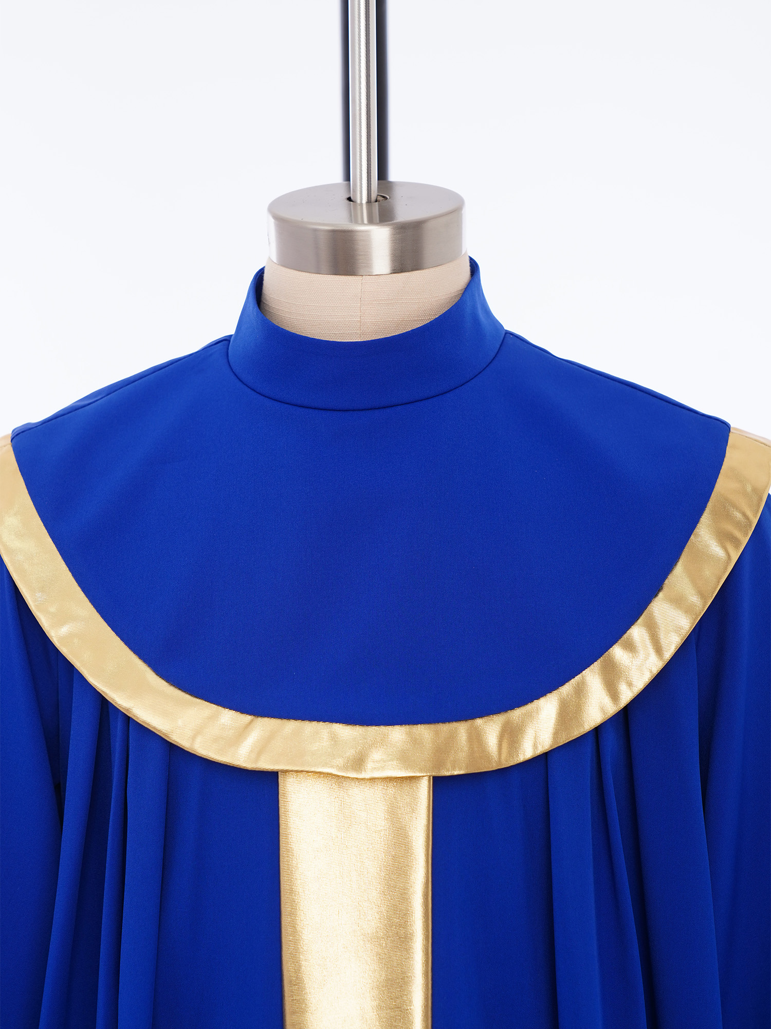 Robe métallique à manches longues pour enfants, tenue de coro, louange, danse, pasteur, pour événements d'église, Halloween, pasteur, prêtre, fête Cosplay
