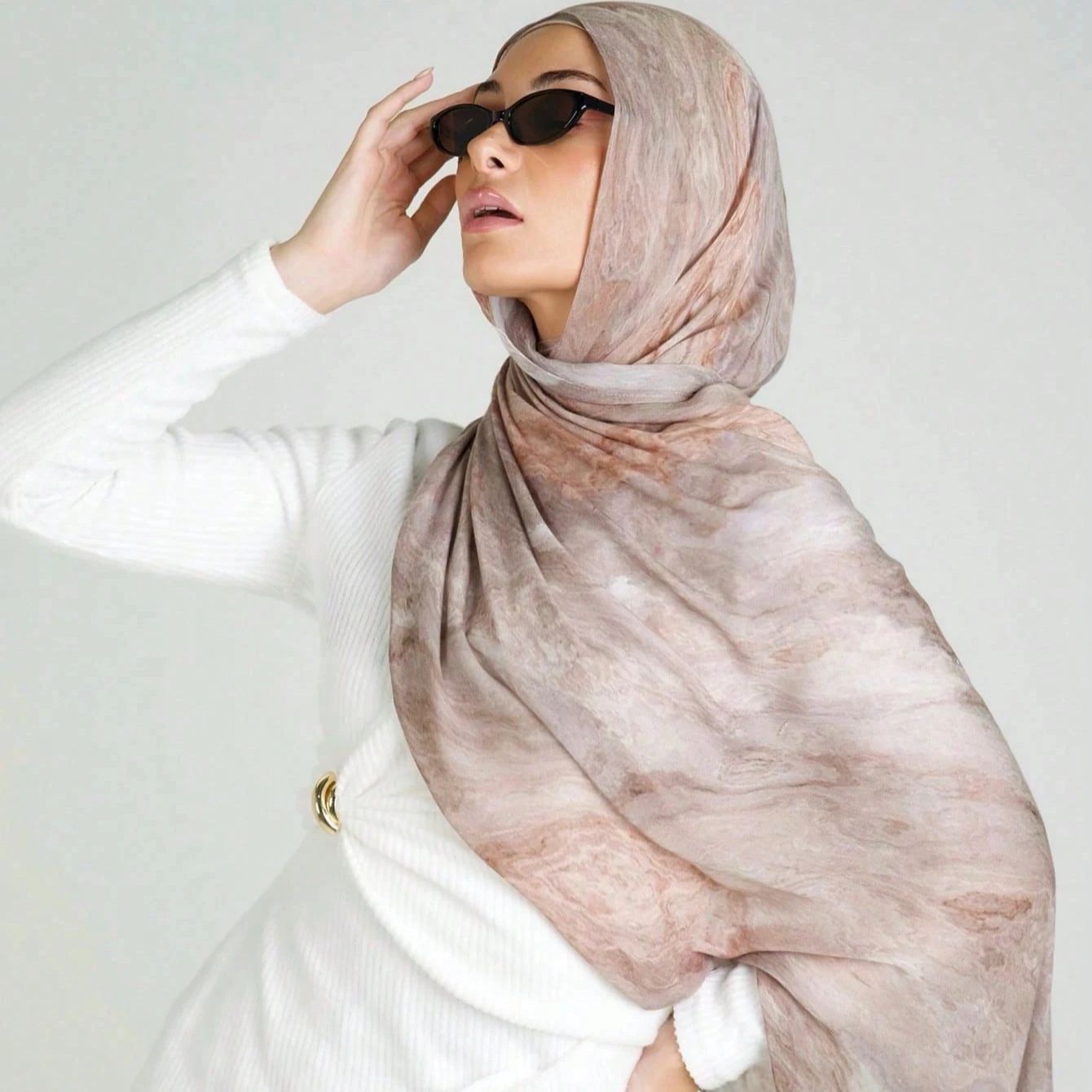 Nouveau musulman Hijabs lin coton femmes aquarelle impression islamique écharpe Shwal mode foulards Abaya foulard tête enveloppement 180*70 cm