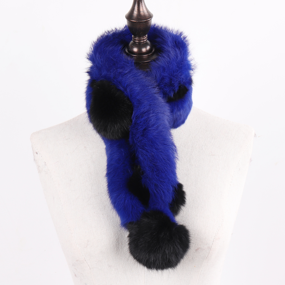 Nouvelle Écharpe en Fourrure de Lapin Naturelle Chaude 2026 pour Femme, Mini Foulard en Véritable Fourrure de Lapin pour l'Hiver, Écharpes Tendance 100% Fourrure de Lapin Authentique pour Femme