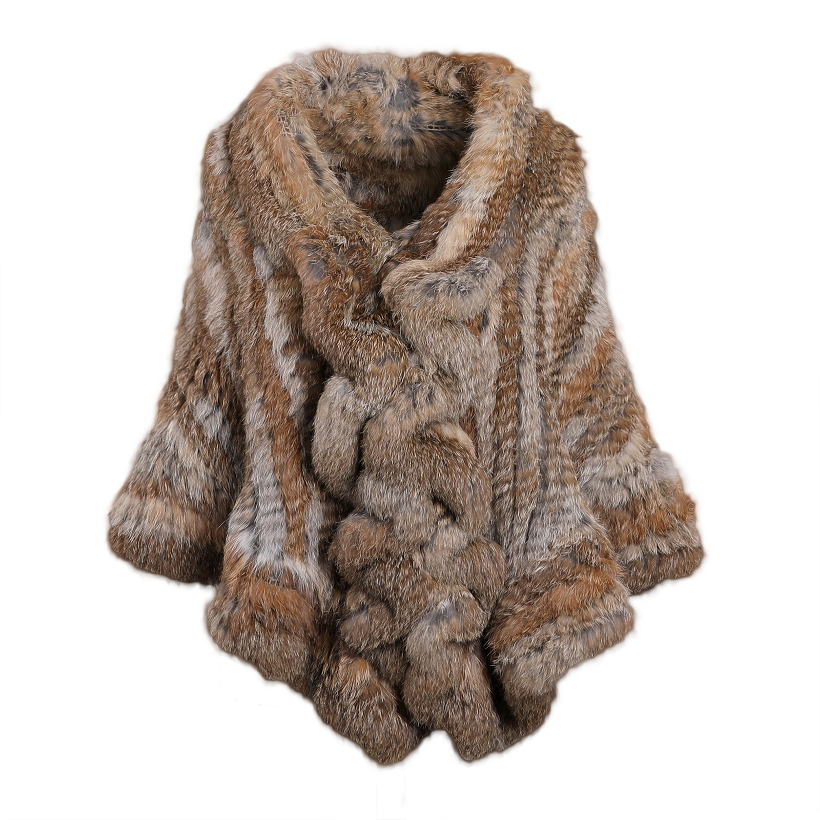 BOONJOVIA Cape en fourrure de lapin véritable naturelle pour femme, châle chaud d'hiver, pashmina, poncho de soirée et de mariage, étole de créateur