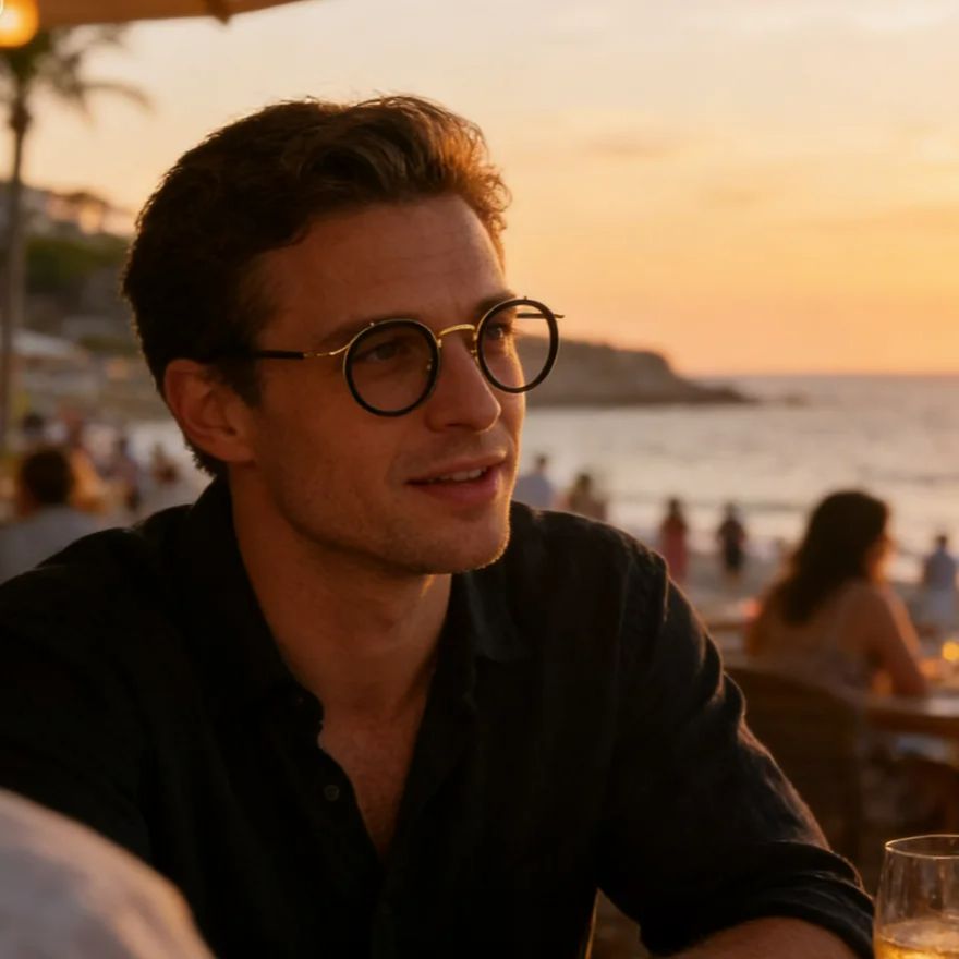 Monture de lunettes de luxe de marque rétro, monture ronde pour hommes et femmes, alliage d'acier inoxydable ultraléger, lunettes anti-lumière bleue