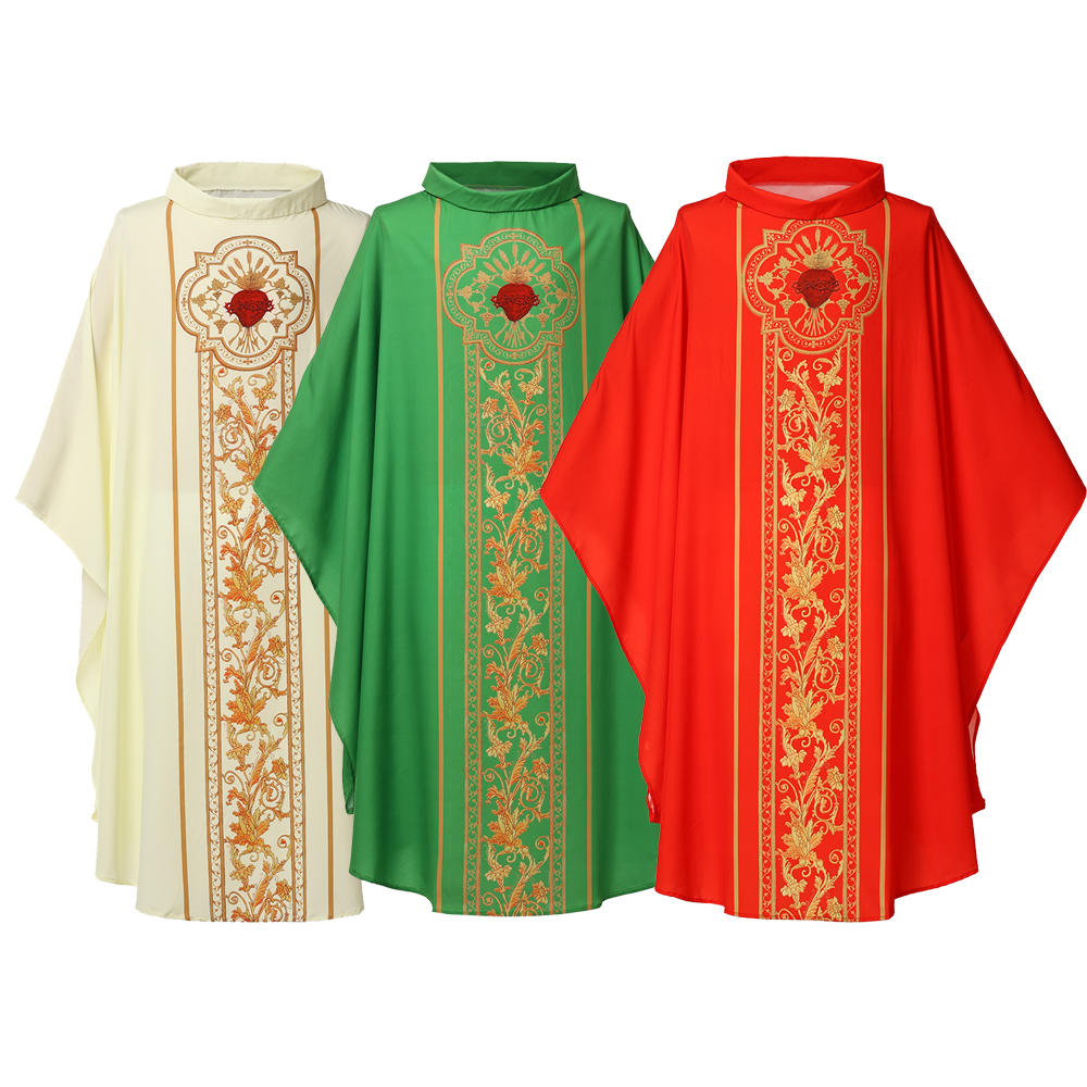 Costume de Cosplay pour célébrations, Chasuble, vêtements de masse, Robe de prêtre