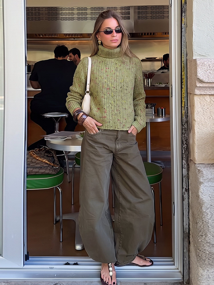 Cardigan en tricot pour femme, col rond, simple boutonnage, ourlet élastique, poches, manches longues, coupe courte, chic