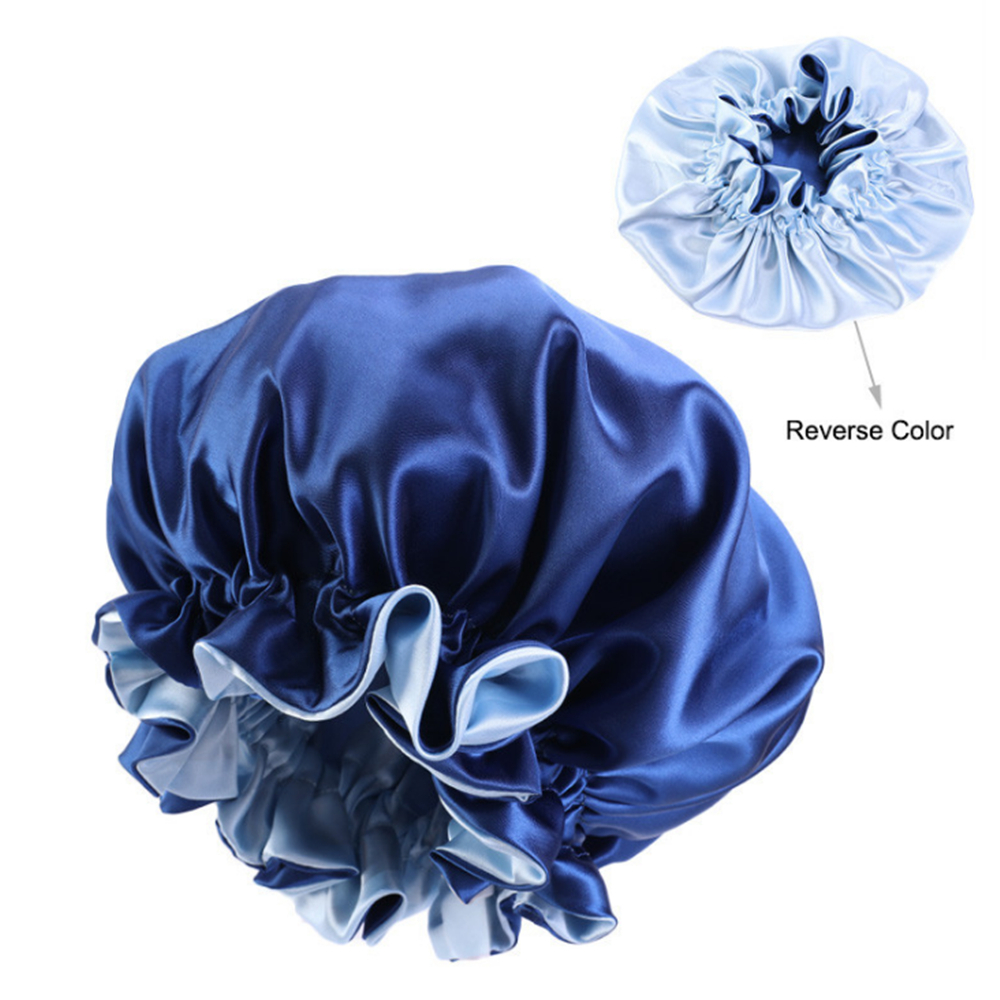 Bonnet de nuit en Satin pour femmes musulmanes, Bonnet de nuit élastique pour la Protection des cheveux, couvre-tête réglable