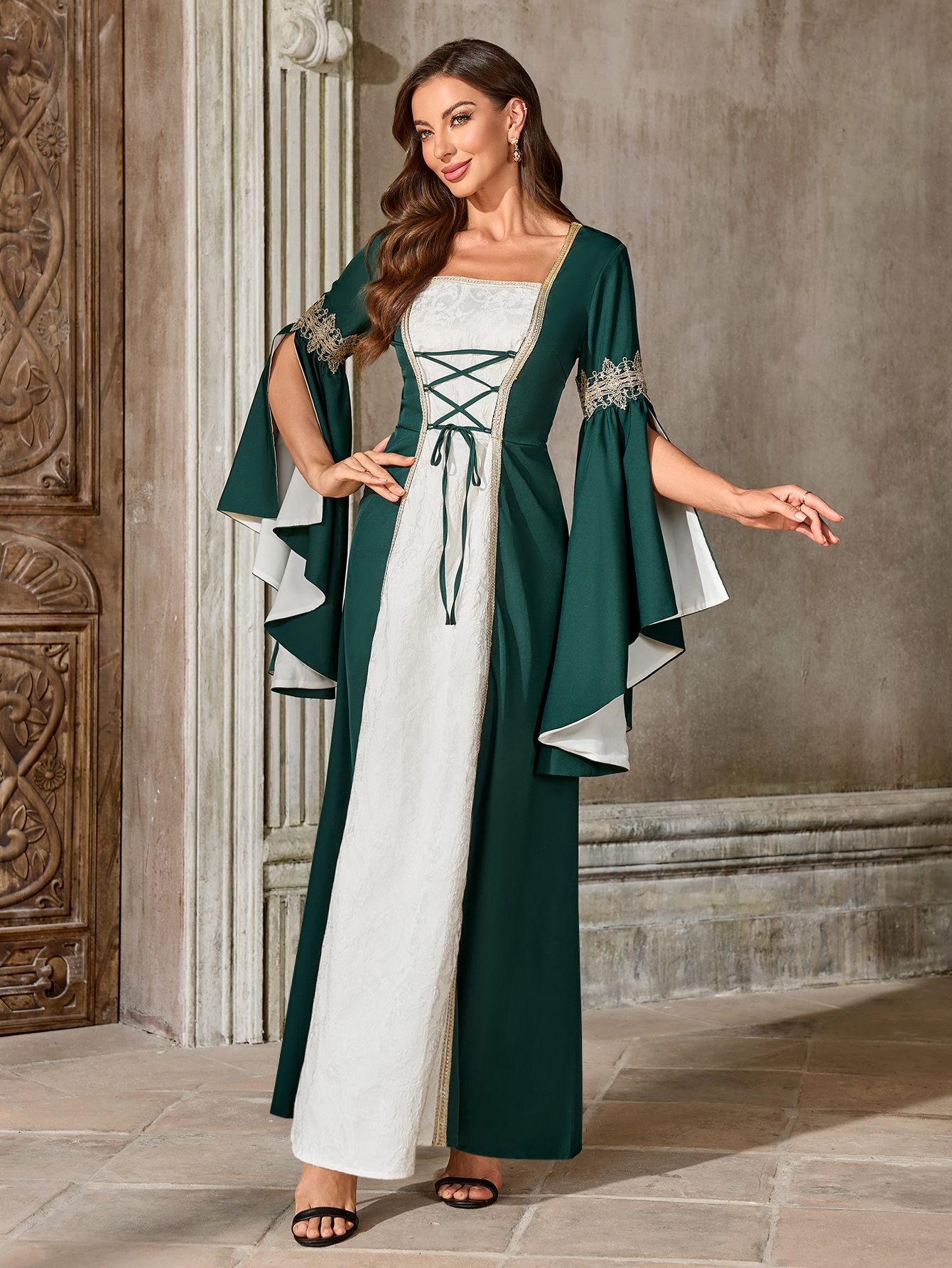 Robe médiévale pour femmes, Costume de Renaissance, robes victoriennes de Pirate irlandais Ren Faire