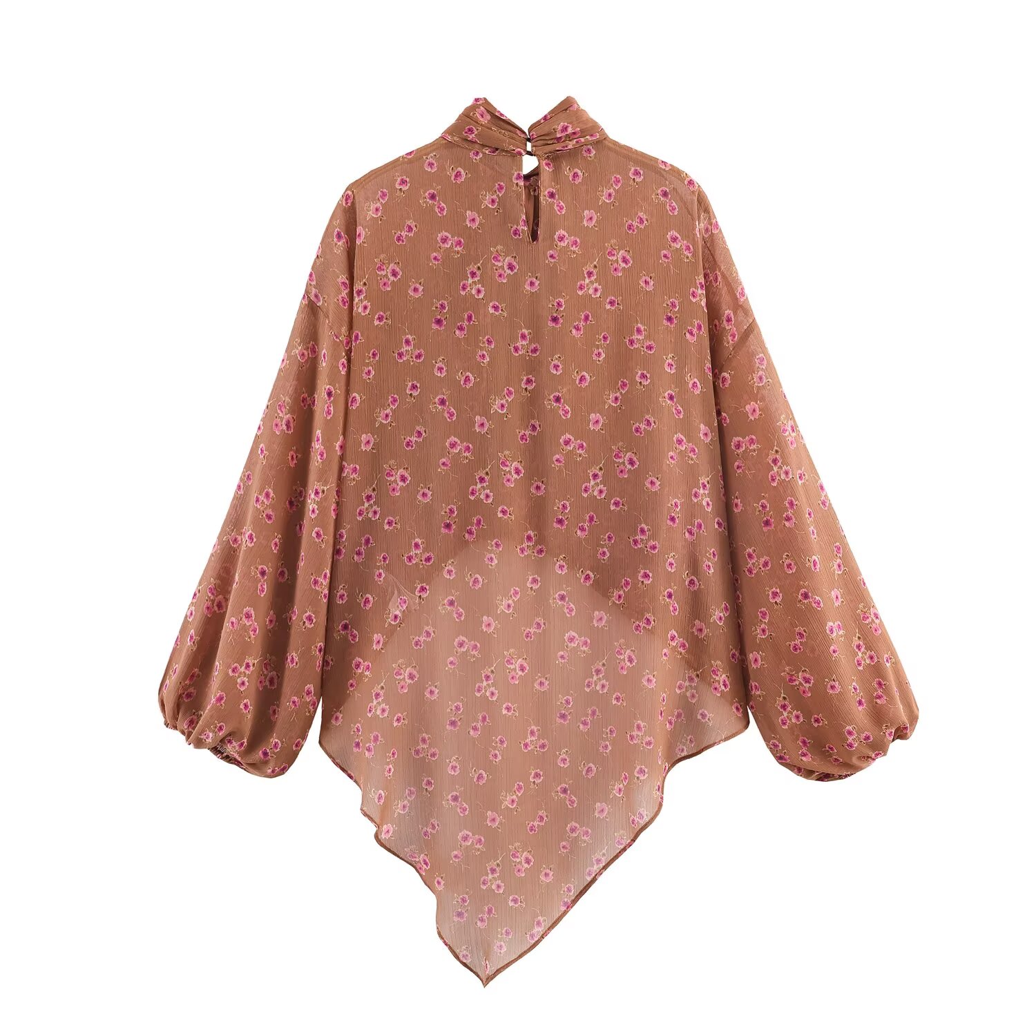 Chemisiers chics à nœuds de style français pour femmes, imprimés floraux, décontractés, à volants, manches longues, chemises tendance pour femmes, printemps été, nouvelle chemise de vacances