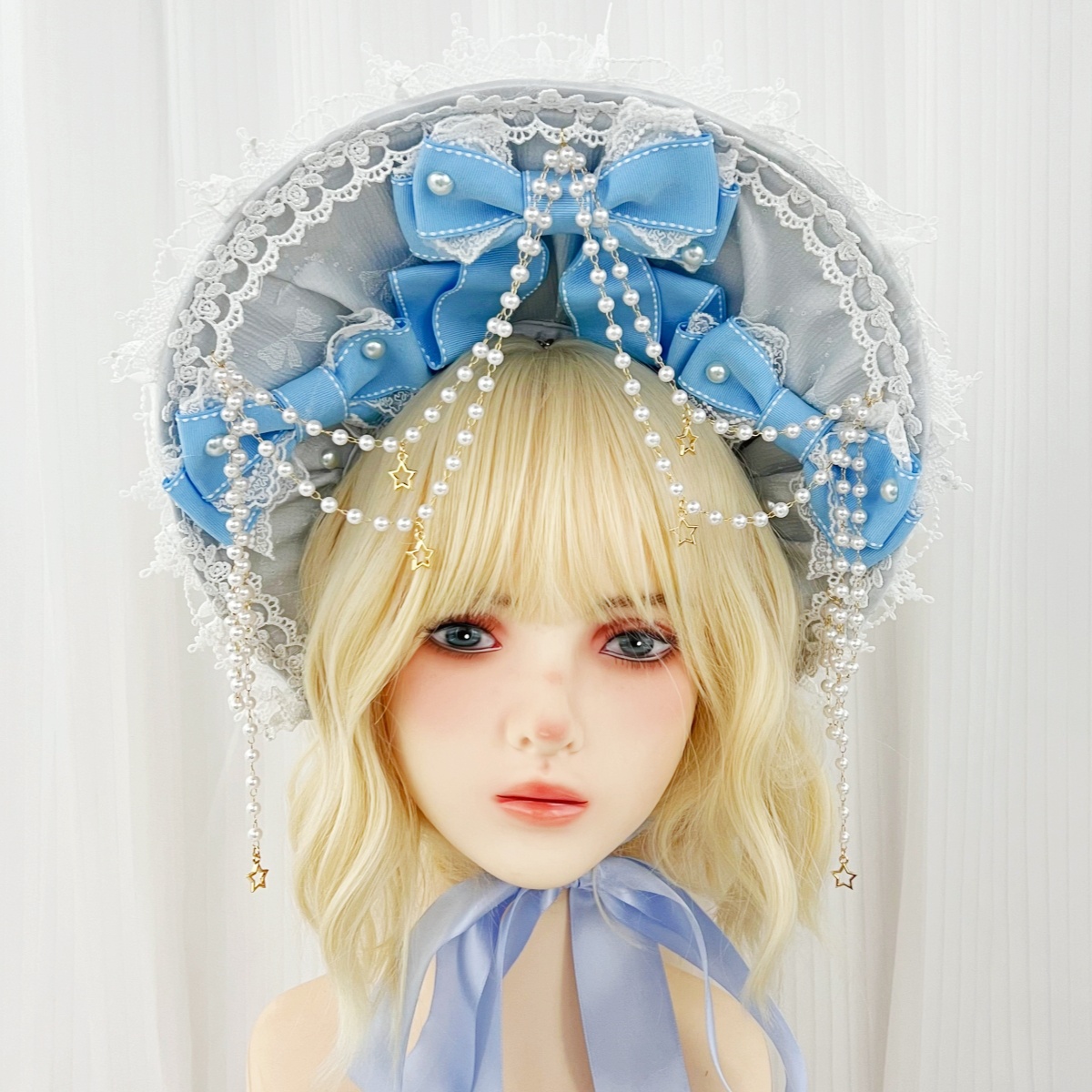 Bonnet victorien pour femme, bonnet rouge, bandeau classique pour fête du thé, fête d'Halloween
