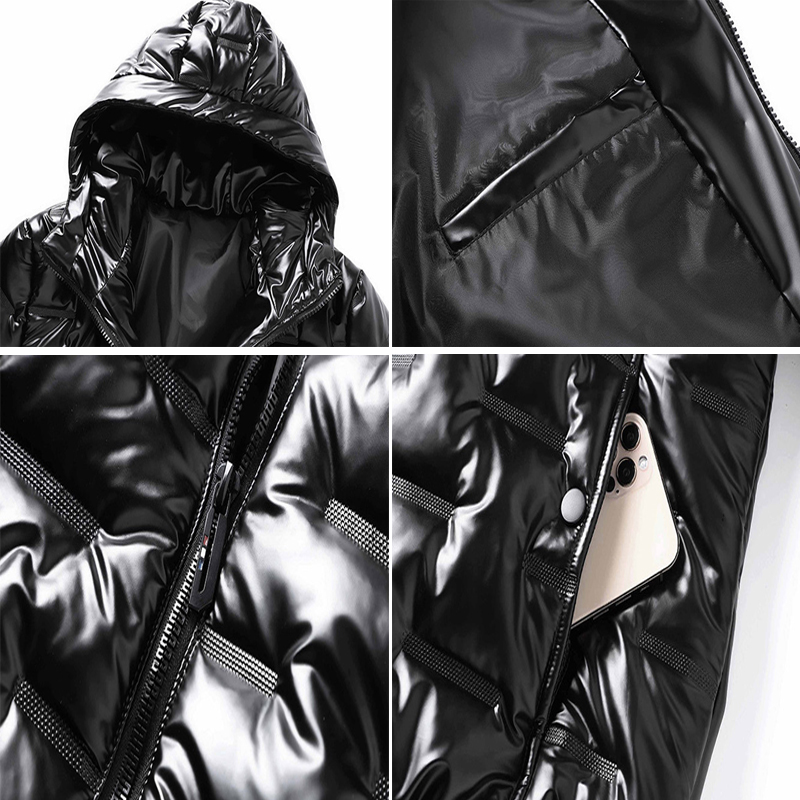 Veste rembourrée chaude d'hiver pour hommes, Parkas épais en coton, manteaux à capuche, coupe-vent, vestes thermiques, vêtements 6XL