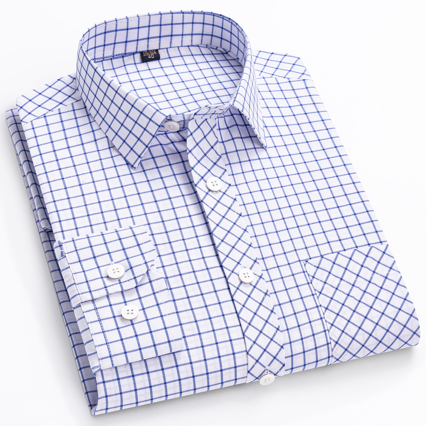 Chemises de luxe 100% coton pour hommes, haute qualité, manches longues, coupe ajustée, à carreaux, douces, décontractées, fines, nouveau design, boutonnées, vêtements pour homme