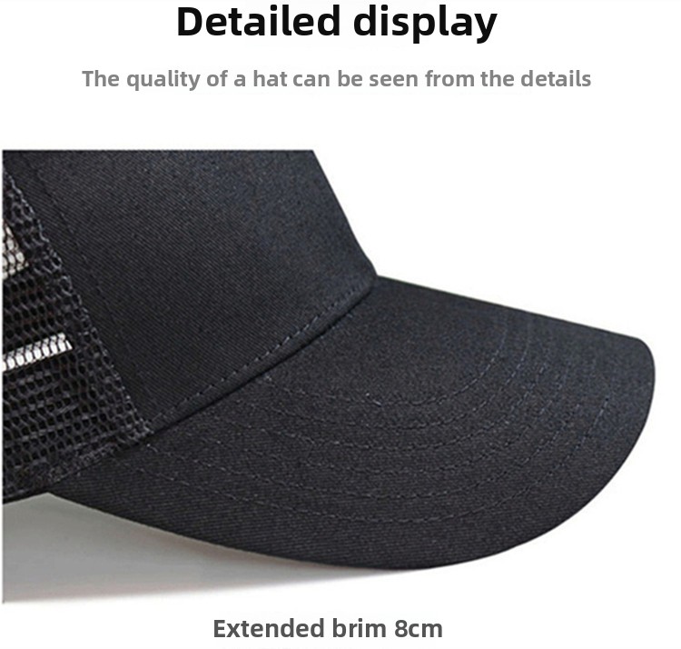 Casquette de Baseball en maille de grande taille 65-70cm, chapeau de grande circonférence de la tête, chapeaux de soleil respirants d'été pour hommes