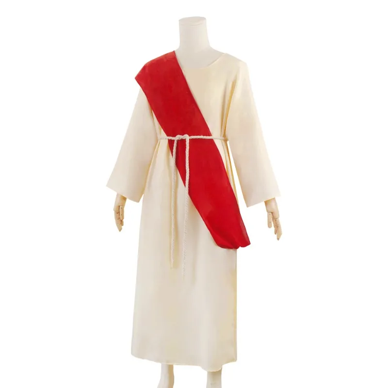 Prêtre romain moine jésus Christ Halloween Anicent grec Costume adulte Religion nonne Toga Robe Robe tenue catholique pour hommes