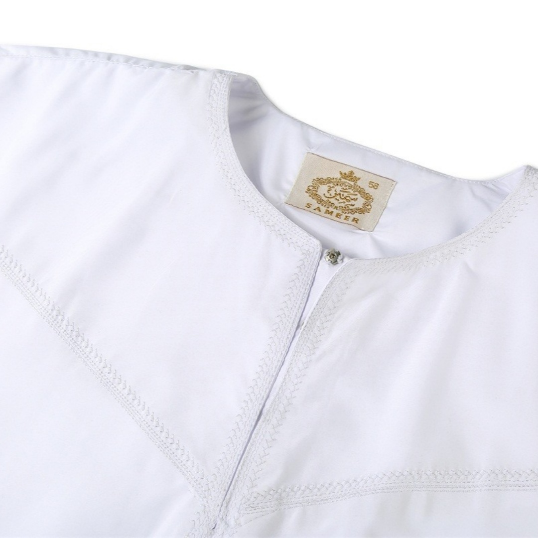 Robe arabe saoudienne à manches longues pour hommes, Robe musulmane du Ramadan pour hommes, vêtements islamiques du moyen-orient