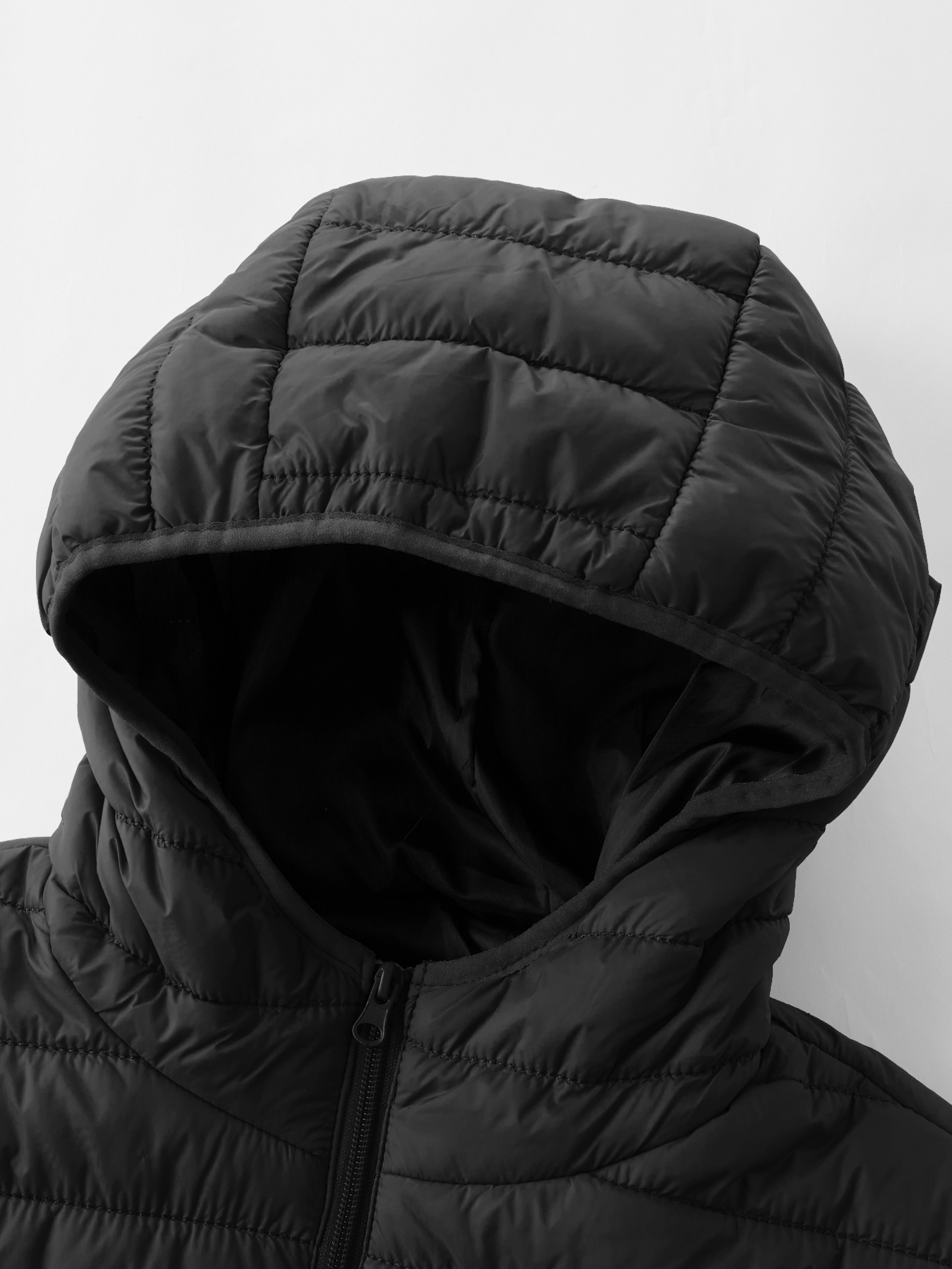 Veste d'hiver légère et décontractée en coton pour hommes, adaptée aux sports de plein air, coupe-vent et chaude, manteau en coton simple à capuche de couleur unie pour hommes