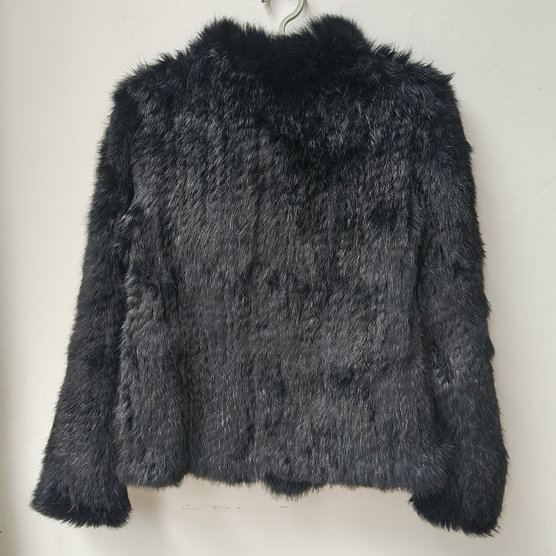 2025 hiver femmes col roulé chaud tricoté manteau de fourrure naturelle à manches longues femme chaud hiver véritable veste de fourrure épais vêtements d'extérieur