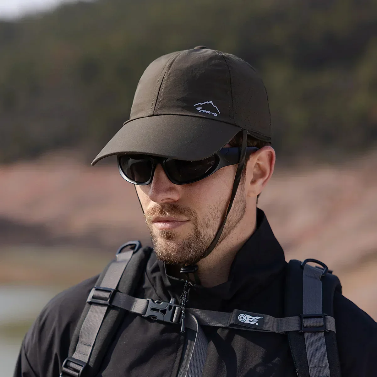 Casquette de Baseball pour hommes et femmes, Protection solaire de pêche d'été, séchage rapide, imperméable, détachable, châle, visière de vélo d'extérieur Nasi