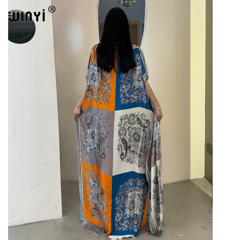 WINYI robe traditionnelle africaine musulmane pour femme abaya dubaï caftan de luxe robe de soirée élégante robe Maxi longueur couvertures de plage