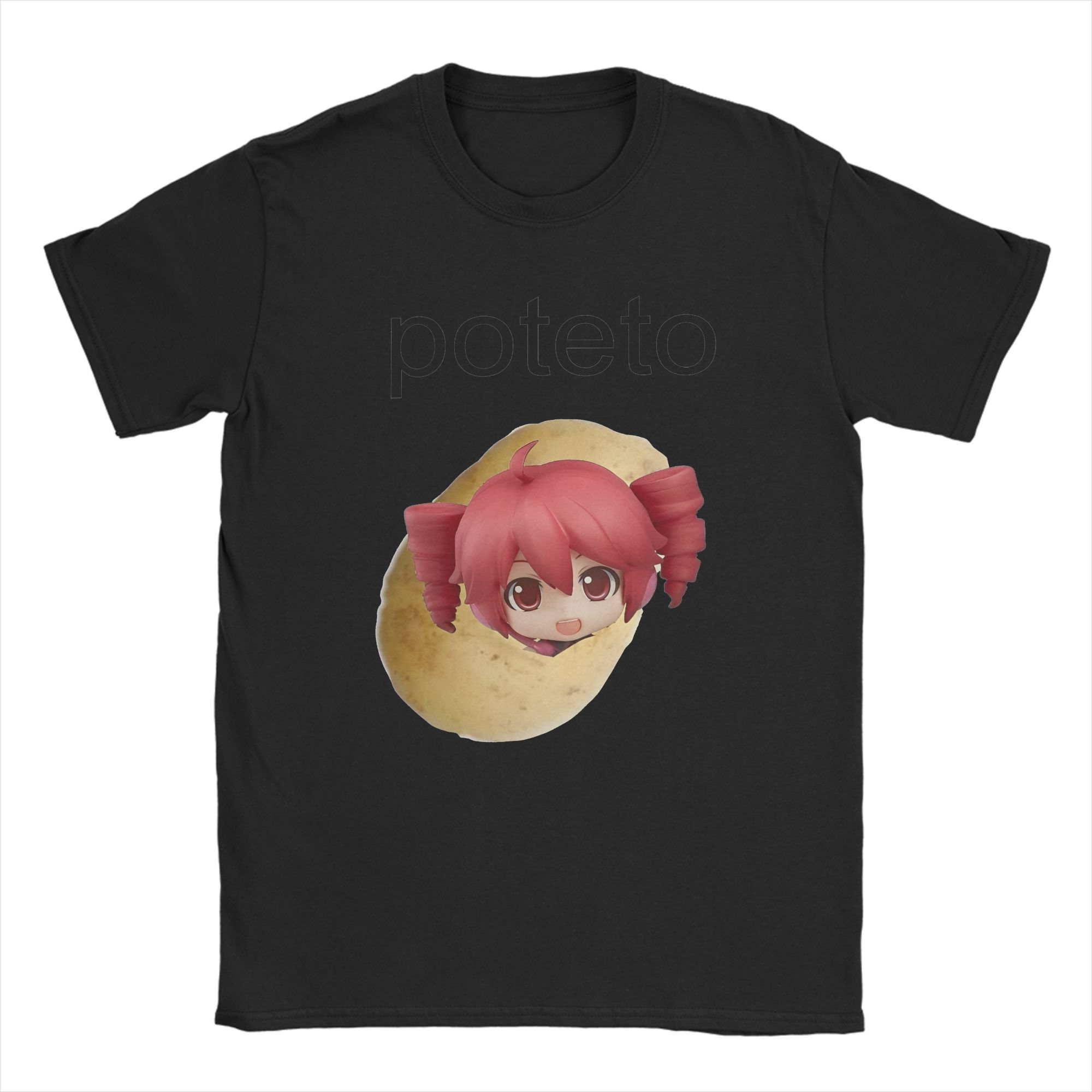 T-Shirt Kasane Teto pour hommes, col ras du cou, drôle et mignon, à manches courtes, vêtements originaux