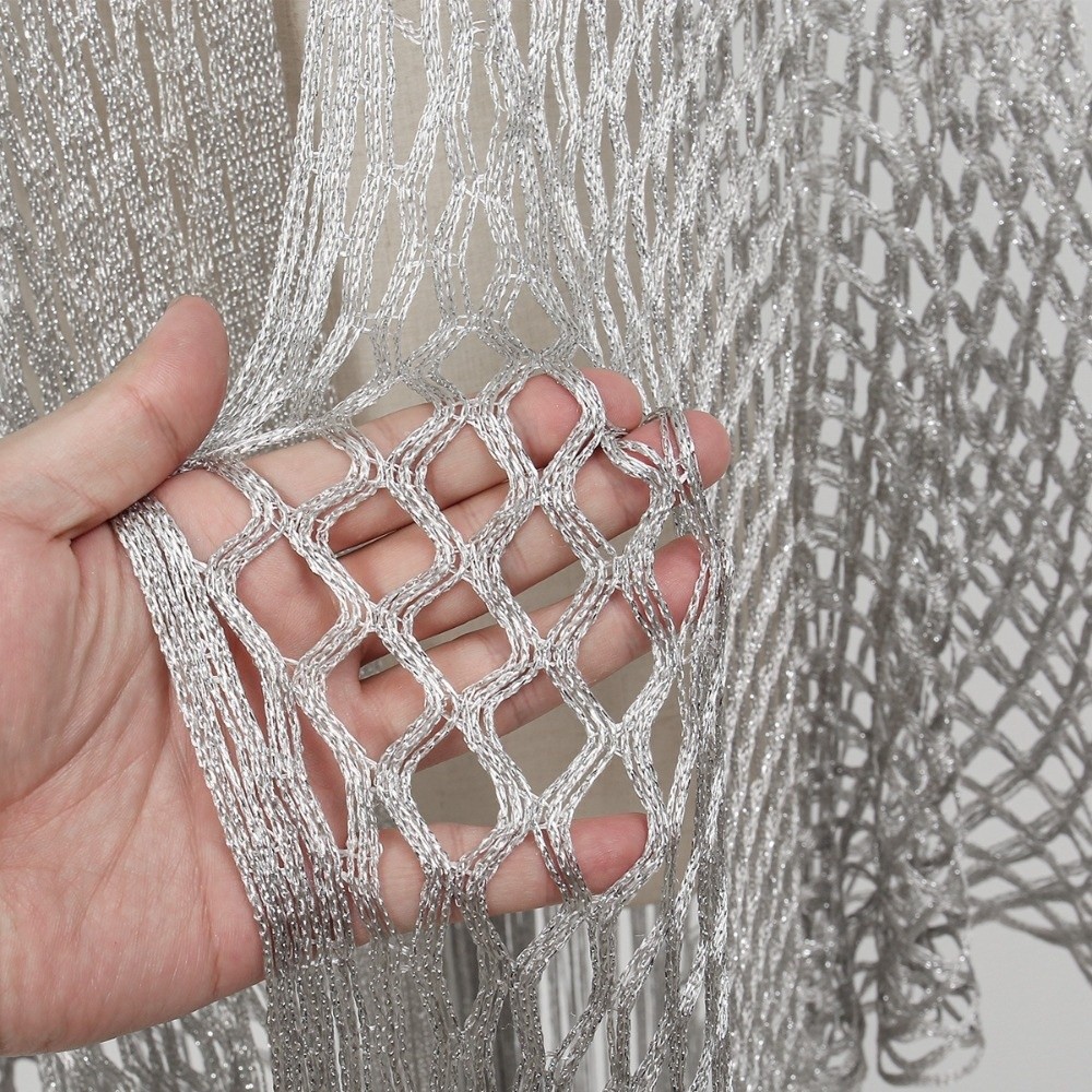Châle en tulle pour femme, style mode, à franges et patchwork, ajouré et brillant, écharpe d'été, cardigan à col en V, cape de soirée et de bal, cosplay