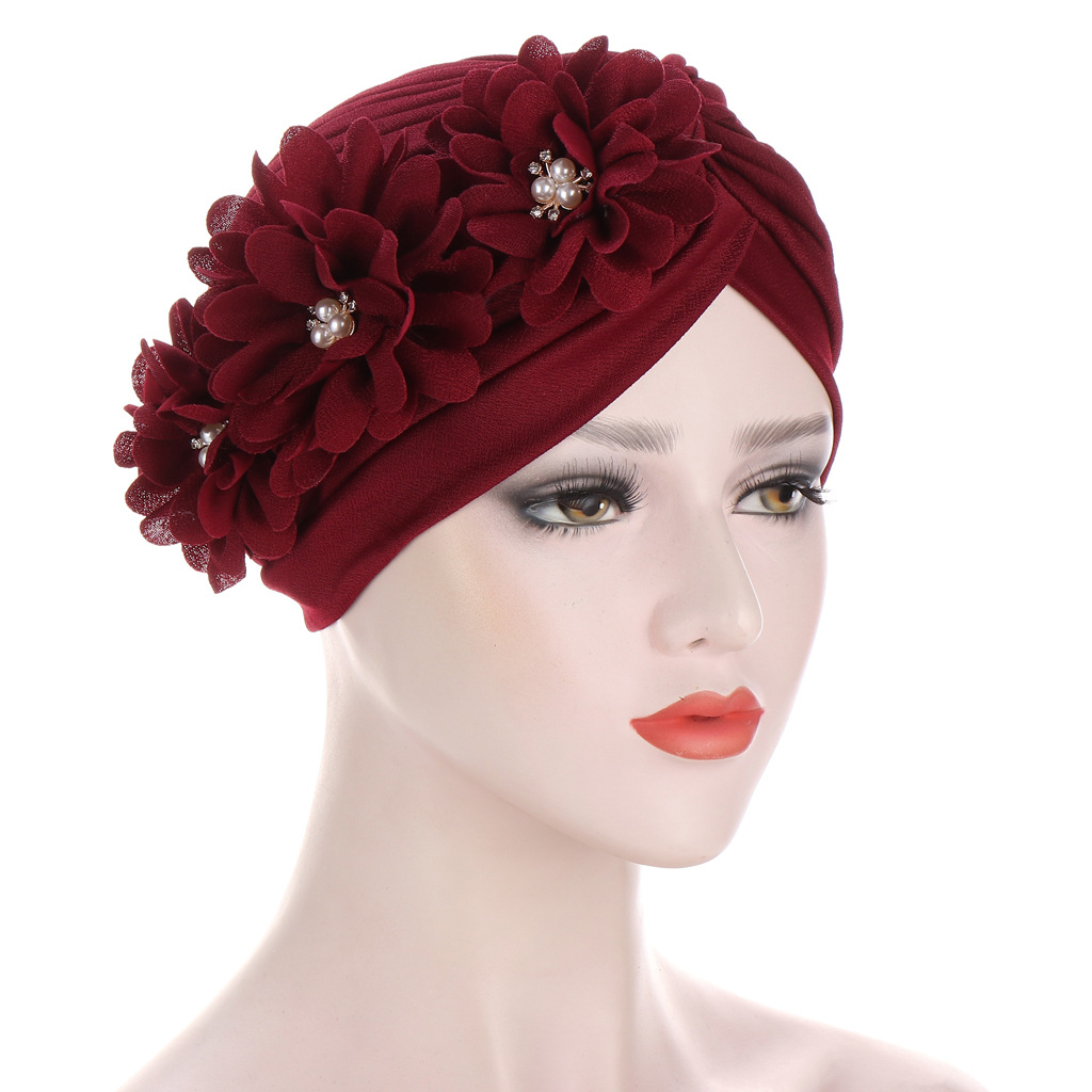 2020 coton solide plis perle musulman turban écharpe femmes islamique intérieur hijab casquettes arabe enveloppement tête femme musulman turbante mujer