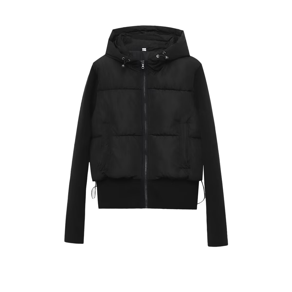 Vêtements pour femmes de commerce extérieur de style européen et américain, nouvelle veste d'épissure de chapeau légère et polyvalente à la mode 2025