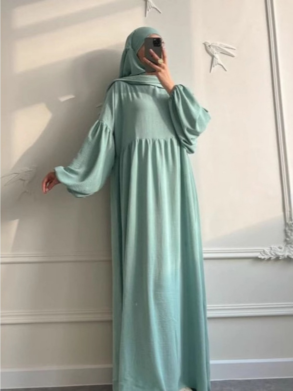 Eid Mulsim Ensemble Femmes 2 Couches Khimar avec Robe Ramadan 2 Pièces Ensemble Abaya Vêtement de Prière Ensembles Hijab Niqab Jilbab Ensembles