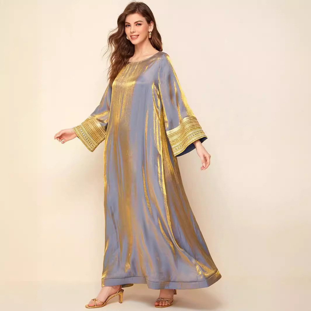 Robe longue arabe Jalabiya pour femmes musulmanes, Abaya saoudienne, robe de soirée, Ramadan, Maroc, Dubaï, Eid, Abayas, Kaftan, Islam, Robe éducative