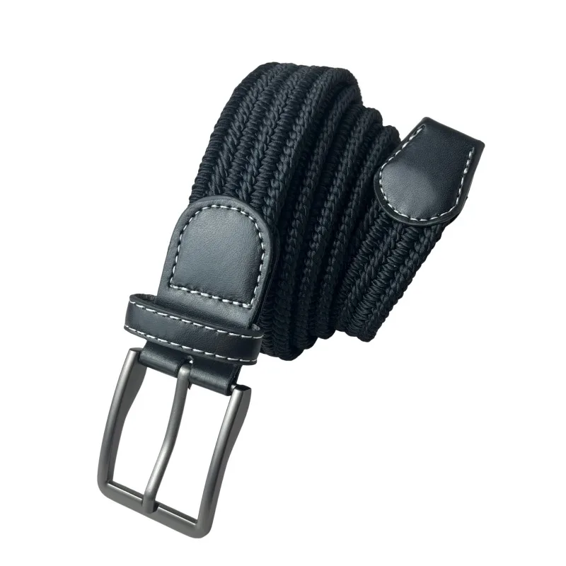 Ceinture en toile tissée pour hommes, ceinture élastique Non poreuse, toutes adaptées aux jeans et aux pantalons