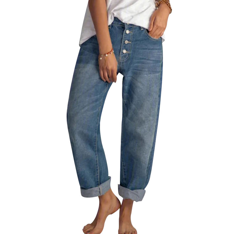 Jeans taille haute à jambe large pour femmes, pantalons droits, mode rétro, grande taille, vêtements de travail simples et fins, jeans boyfriend