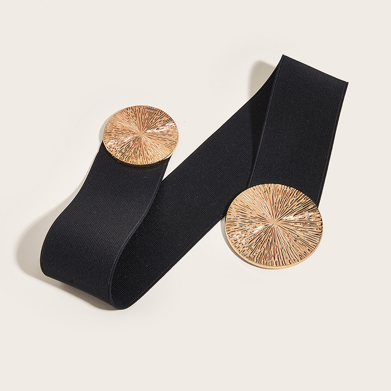 Ceinture large décorative pour femme, avec boucle métallique, pour manteau et robe, ceinture amincissante, corset, cummerbund