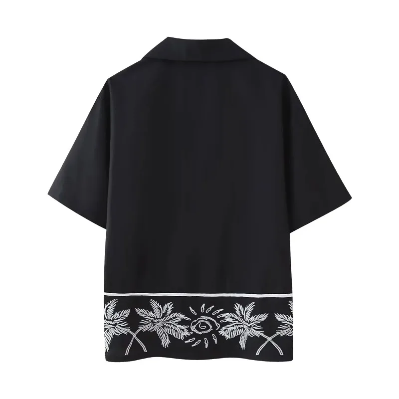 Ensembles d'été pour femmes, nouvelle chemise décontractée à revers, simple boutonnage, manches courtes + pantalon droit taille haute élastique, ensembles 2 pièces pour femmes