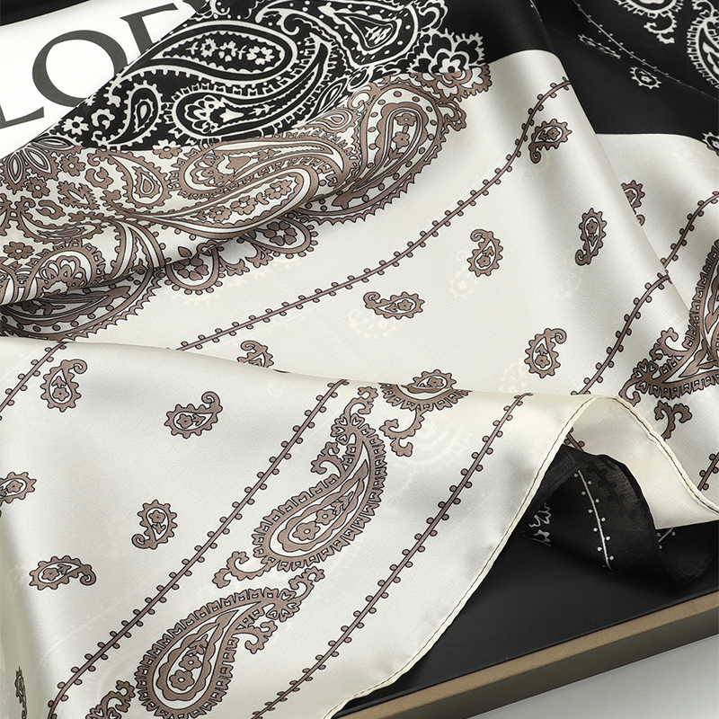 Foulard en soie pour femmes, petit Foulard carré en Satin imprimé, mouchoir, Bandana, cou, cheveux, cravate fine, châles, 70x70cm