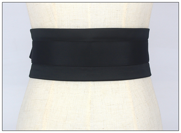 Ceinture de taille en tissu doux avec nœud papillon pour femme, corset fin, manteau, robe, environnement, rose, bleu, jaune, noir, mode, printemps, automne