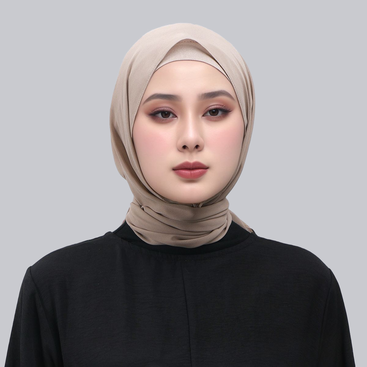 Femmes en mousseline de soie Hijab châles avec boucle magnétique couleur unie Ramadan tête enveloppement islamique Hijabs foulards dames Turban bandeau