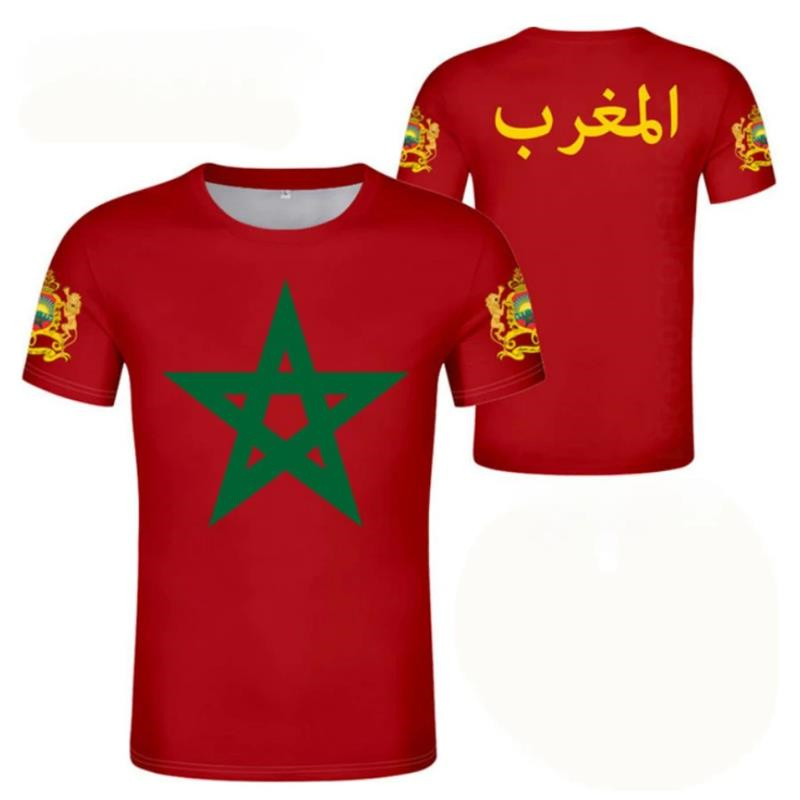 T-shirt graphique Marocain Feel 3D pour hommes, maillot de football, mode pop, streetwear, club, équipe, vente en gros, Y-Jersey